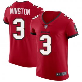 Wholesale Cheap Tampa Bay Buccaneers #3 Jameis Winston Men\'s Nike Red Vapor Elite Jersey