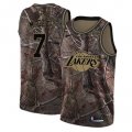 Wholesale Cheap Men's Los Angeles Lakers #7 JaVale McGee Camo Nike NBA Association Edition Swingman Jersey