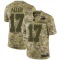 Wholesale Cheap Nike Bills #17 Josh Allen Camo Men's Stitched NFL Limited 2018 Salute To Service Jersey