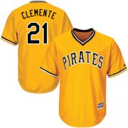 Wholesale Cheap Pirates #21 Roberto Clemente Gold Cool Base Stitched Youth MLB Jersey