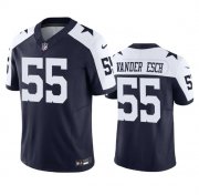 Wholesale Cheap Men's Dallas Cowboys #55 Leighton Vander Esch Navy 2023 F.U.S.E. Vapor Limited Stitched Football Jersey