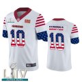 Wholesale Cheap San Francisco 49ers #10 Jimmy Garoppolo White Super Bowl LIV 2020 Men's Nike Team Logo USA Flag Vapor Untouchable Limited NFL Jersey