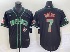 Wholesale Cheap Men\'s Mexico Baseball #7 Julio Urias 2023 Black World Classic Stitched Jersey1