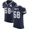 Wholesale Cheap Nike Cowboys #58 Aldon Smith Navy Blue Team Color Men's Stitched With Established In 1960 Patch NFL Vapor Untouchable Elite Jersey