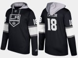 Wholesale Cheap Kings #18 Dave Taylor Black Name And Number Hoodie