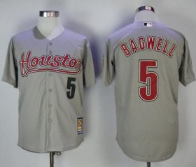 Wholesale Cheap Astros #5 Jeff Bagwell Grey 2006 Turn Back The Clock Stitched MLB Jersey