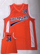 Wholesale Cheap Harlem Buckets 34 O'Neal Orange Uncle Drew Movie Basketball Jersey