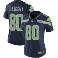 Wholesale Cheap Nike Seahawks #80 Steve Largent Steel Blue Team Color Women's Stitched NFL Vapor Untouchable Limited Jersey