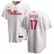 Cheap Men's Philadelphia Phillies #17 Max Kepler White 2024 Cool Base Stitched Jersey