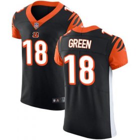 Wholesale Cheap Nike Bengals #18 A.J. Green Black Team Color Men\'s Stitched NFL Vapor Untouchable Elite Jersey