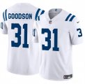 Cheap Men's Indianapolis Colts #31 Tyler Goodson White 2024 F.U.S.E. Vapor Limited Stitched Football Jersey