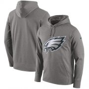 Wholesale Cheap Men's Philadelphia Eagles Nike Heathered Gray Performance Circuit Logo Essential Hoodie