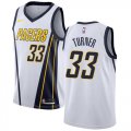 Wholesale Cheap Nike Pacers #33 Myles Turner White NBA Swingman Earned Edition Jersey