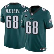 Cheap Men's Philadelphia Eagles #68 Jordan Mailata Green F.U.S.E With 1-Star C Patch Vapor Untouchable Limited Football Stitched Jersey