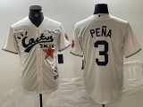 Cheap Men's Houston Astros #3 Jeremy Pena Cream Cactus Jack Vapor Premier Stitched Baseball Jersey