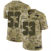 Wholesale Cheap Nike Patriots #53 Kyle Van Noy Camo Men's Stitched NFL Limited 2018 Salute To Service Jersey