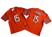 Cheap Men's Chicago Bears #15 Rome Odunze Orange 2024 Draft F.U.S.E. Vapor Stitched Football Jersey