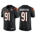 Wholesale Cheap Men's Cincinnati Bengals #91 Trey Hendrickson 2022 Black Super Bowl LVI Vapor Limited Stitched Jersey