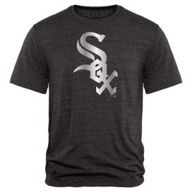 Wholesale Cheap Chicago White Sox Fanatics Apparel Platinum Collection Tri-Blend T-Shirt Black