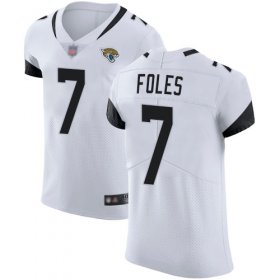 Wholesale Cheap Nike Jaguars #7 Nick Foles White Men\'s Stitched NFL Vapor Untouchable Elite Jersey