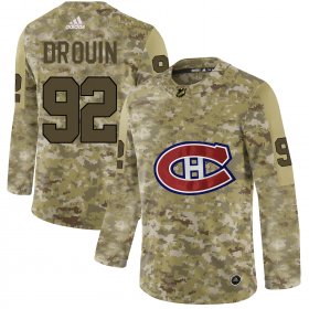 Wholesale Cheap Adidas Canadiens #92 Jonathan Drouin Camo Authentic Stitched NHL Jersey