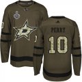 Wholesale Cheap Adidas Stars #10 Corey Perry Green Salute to Service 2020 Stanley Cup Final Stitched NHL Jersey