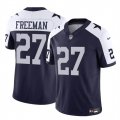 Cheap Men's Dallas Cowboys #27 Royce Freeman Navy White 2023 F.U.S.E Thanksgiving Vapor Untouchable Limited Stitched Football Jersey