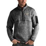 Wholesale Cheap Nashville Predators Antigua Fortune Quarter-Zip Pullover Jacket Charcoal