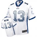 Wholesale Cheap Nike Colts #13 T.Y. Hilton White Men's Stitched NFL Elite Drift Fashion Jersey