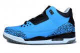 Wholesale Cheap Air Jordan 3 (III) Powder Blue Release Shoes blue/black/white