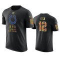 Wholesale Cheap Colts #12 Andrew Luck Black Men's Black History Month T-Shirt