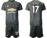 Wholesale Cheap Men 2020-2021 club Manchester United away 17 black Soccer Jerseys