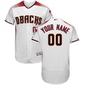 Wholesale Cheap Arizona Diamondbacks Majestic Home Authentic Collection Flex Base Custom Jersey White