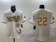 Men's New Orleans Saints #22 Rashid Shaheed White Cool Base Stitched Baseball Jerseys