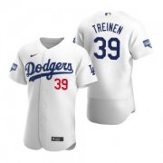 Wholesale Cheap Los Angeles Dodgers #39 Blake Treinen White 2020 World Series Champions Jersey