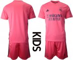 Wholesale Cheap Youth 2020-2021 club Real Madrid away blank pink Soccer Jerseys