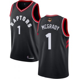 Wholesale Cheap Raptors #1 Tracy Mcgrady Black 2019 Finals Bound Basketball Swingman Statement Edition Jersey