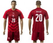 Wholesale Cheap Czech #20 Novak Red Home Soccer Country Jersey