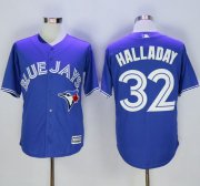 Wholesale Cheap Blue Jays #32 Roy Halladay Blue New Cool Base Stitched MLB Jersey