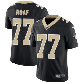 Wholesale Cheap Nike Saints #77 Willie Roaf Black Team Color Men\'s Stitched NFL Vapor Untouchable Limited Jersey