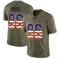 Wholesale Cheap Nike Ravens #96 Domata Peko Sr Olive/USA Flag Youth Stitched NFL Limited 2017 Salute To Service Jersey