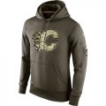 Wholesale Cheap Men's Calgary Flames Nike Salute To Service NHL Hoodie