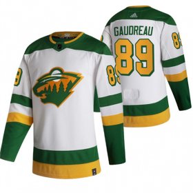 Wholesale Cheap Men\'s Minnesota Wild #89 Frederick Gaudreau White Stitched Jersey