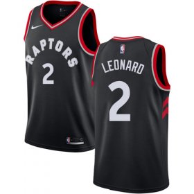 Wholesale Cheap Women\'s Nike Toronto Raptors #2 Kawhi Leonard Black NBA Swingman Statement Edition Jersey