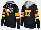 Wholesale Cheap Penguins #17 Bryan Rust Black Name And Number Hoodie