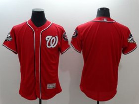 Wholesale Cheap Nationals Blank Red Flexbase Authentic Collection 2019 World Series Champions Stitched MLB Jersey