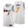 Wholesale Cheap Men's Miami Heat #7 Kyle Lowry 2022-23 White City Edition Stitched Jersey