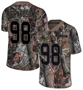 Wholesale Cheap Nike Browns #98 Sheldon Richardson Camo Men\'s Stitched NFL Limited Rush Realtree Jersey