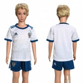 Wholesale Cheap Russia Blank Away Kid Soccer Country Jersey