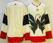 Cheap Men's Washington Capitals Blank White 2023 Stadium Series Stitched Jersey